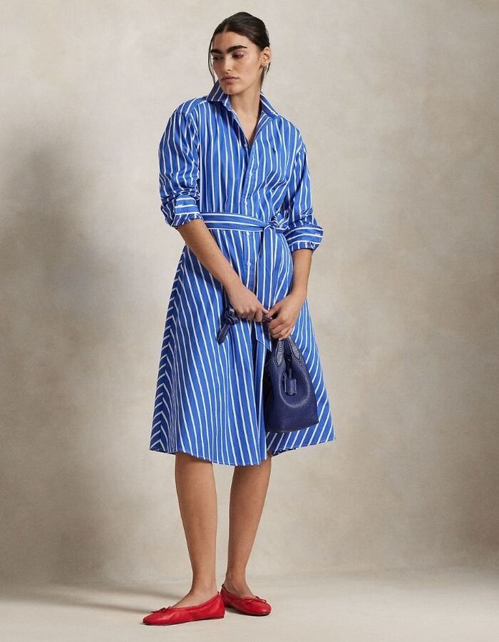 Ralph Lauren Dames kort kleed blauw