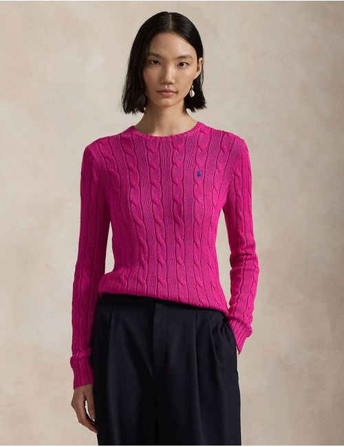 Ralph Lauren Dames lange mouw pull fuschia