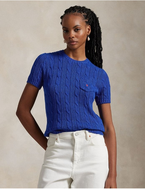 Ralph Lauren Dames t-shirt korte mouw blauw