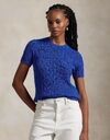 Ralph Lauren Dames t-shirt korte mouw blauw