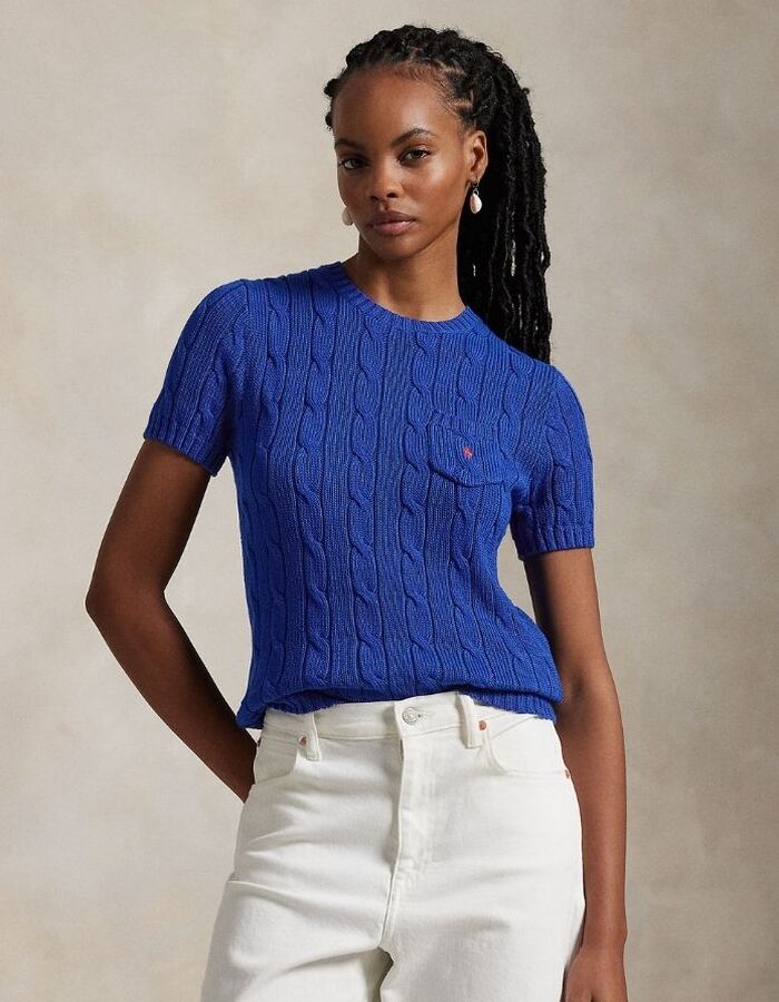 Ralph Lauren Dames t-shirt korte mouw blauw