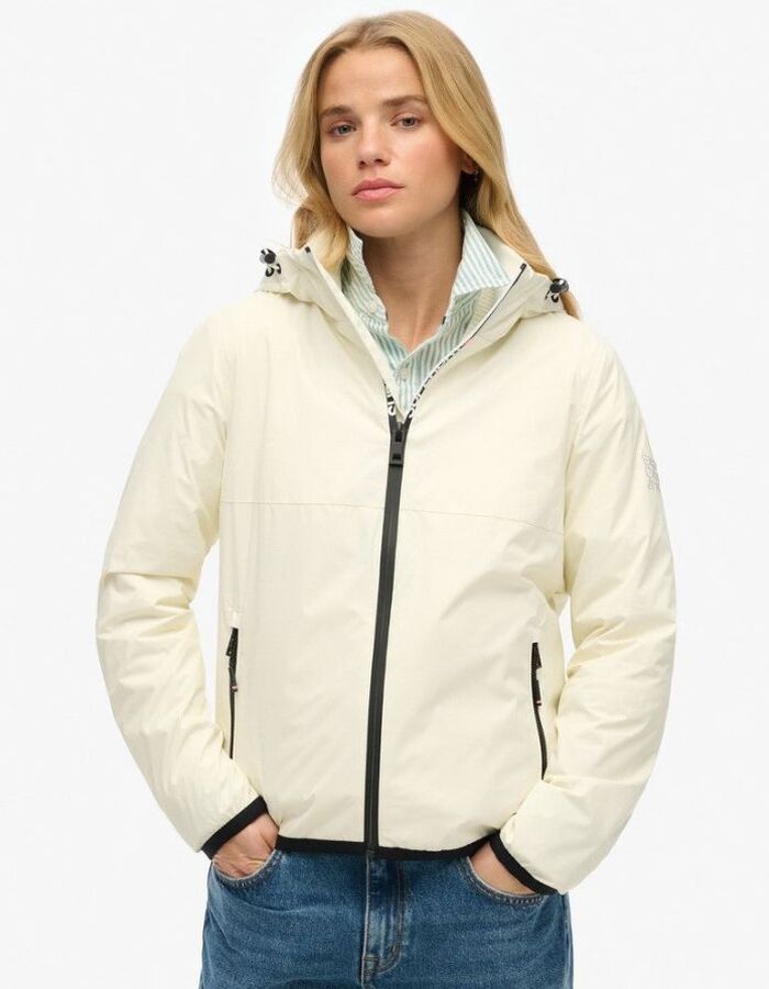 Superdry regenjassen ecru