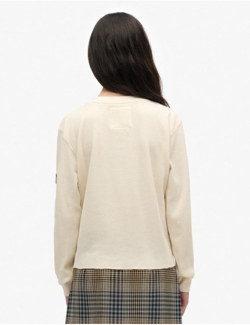 Superdry lange mouw pull ecru