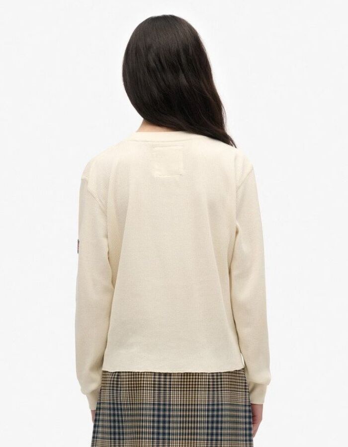 Superdry lange mouw pull ecru
