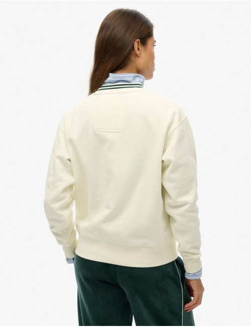 Superdry lange mouw sweater ecru