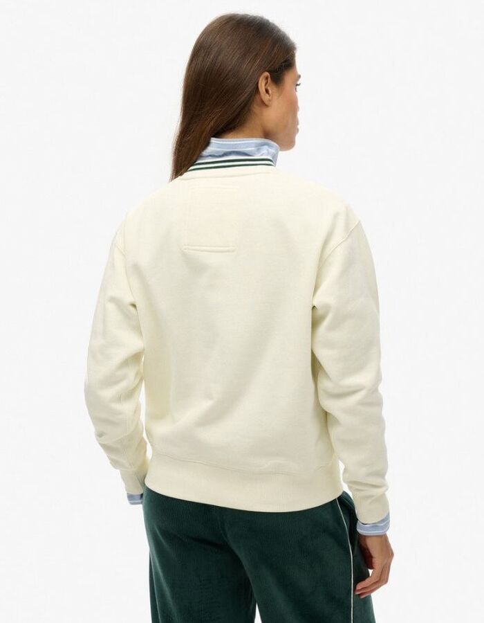 Superdry lange mouw sweater ecru