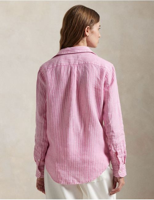 Ralph Lauren Dames lange mouw bloes fuschia