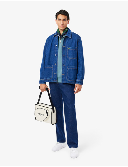 Interlock Sweatshirt met Rits en Hoge Hals  
