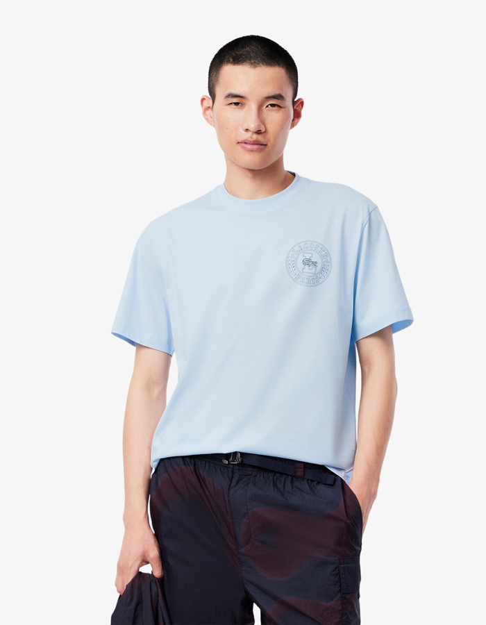 Jersey T-shirt met Logobadge  