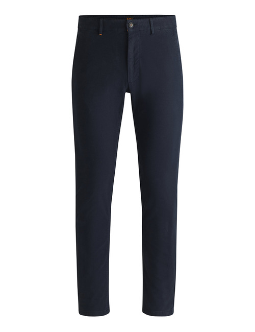 Slim Fit Chino van Katoenmix met Stretch  