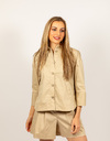Due Amanti lange mouw bloes beige