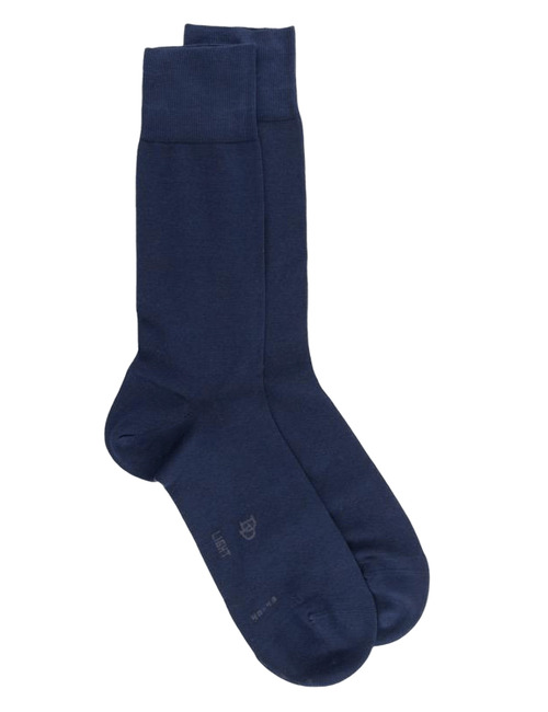 Light Fil d'Écosse heren sokken van katoen en polyamide – marineblauw  