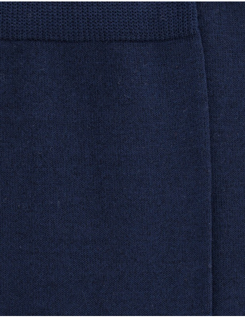 Light Fil d'Écosse heren sokken van katoen en polyamide – marineblauw  