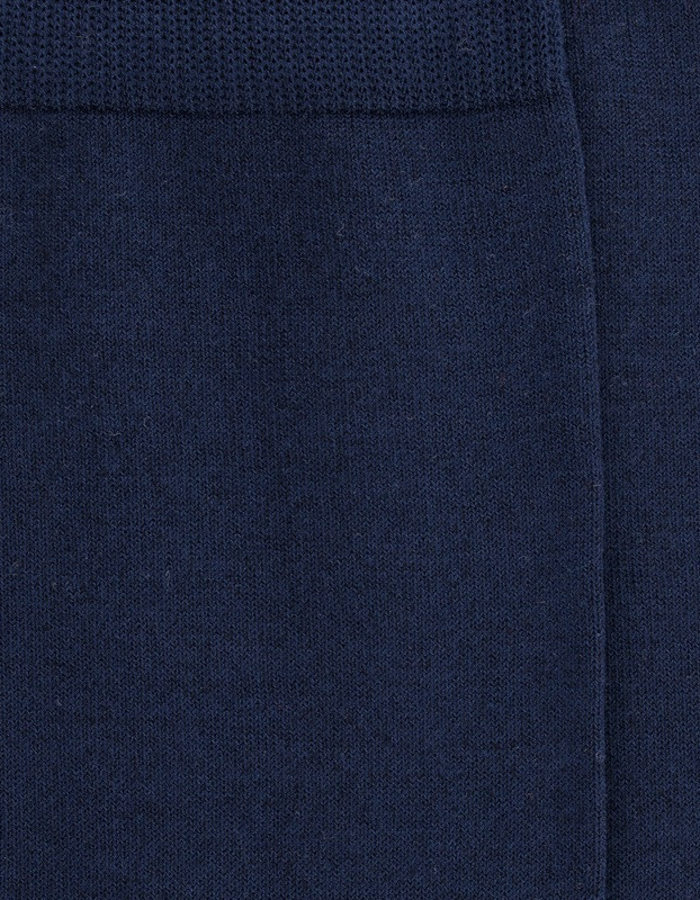 Light Fil d'Écosse heren sokken van katoen en polyamide – marineblauw  
