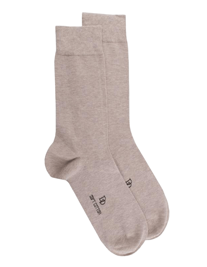 Soft Cotton heren sokken van Egyptisch katoen – beige  
