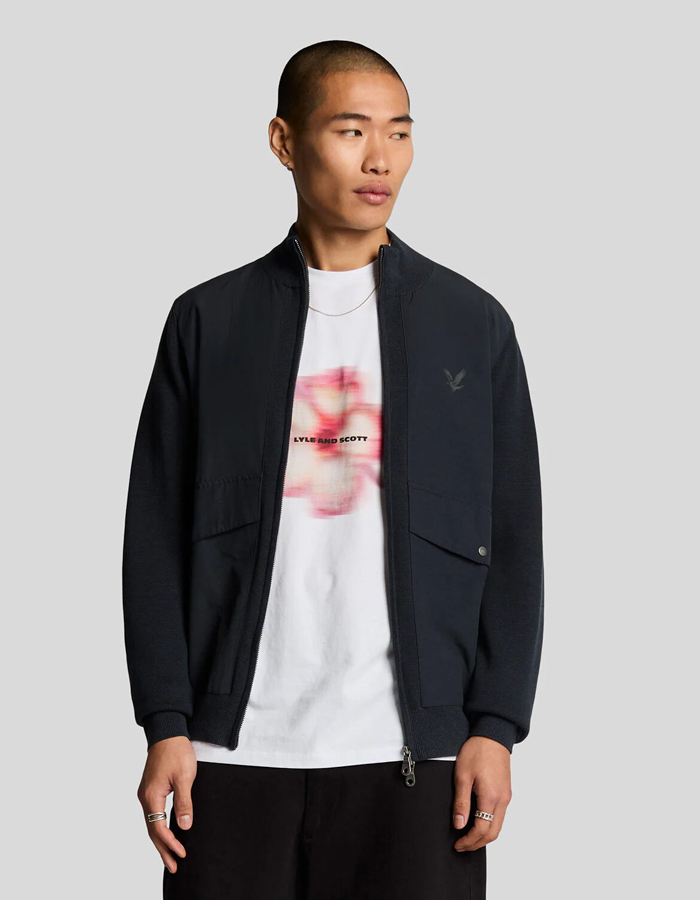 Milano Hybrid Full Zip Gebreid Jack  
