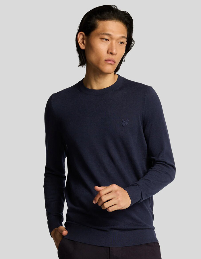Tonal Superfine Crew Neck Jumper  
