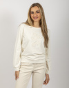 Liu Jo lange mouw sweater ecru