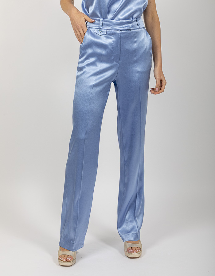 Oscar The Collection geklede broek blauw