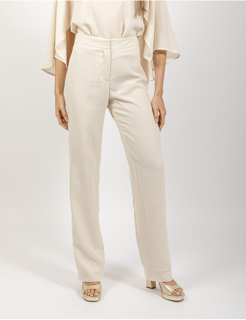 Oscar The Collection geklede broek ecru