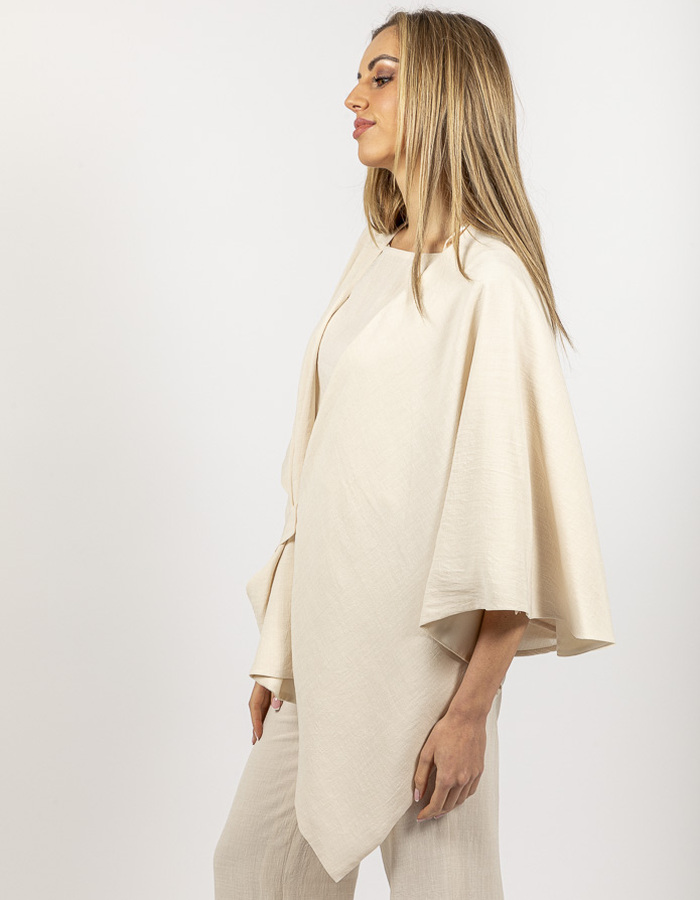 Oscar The Collection poncho ecru