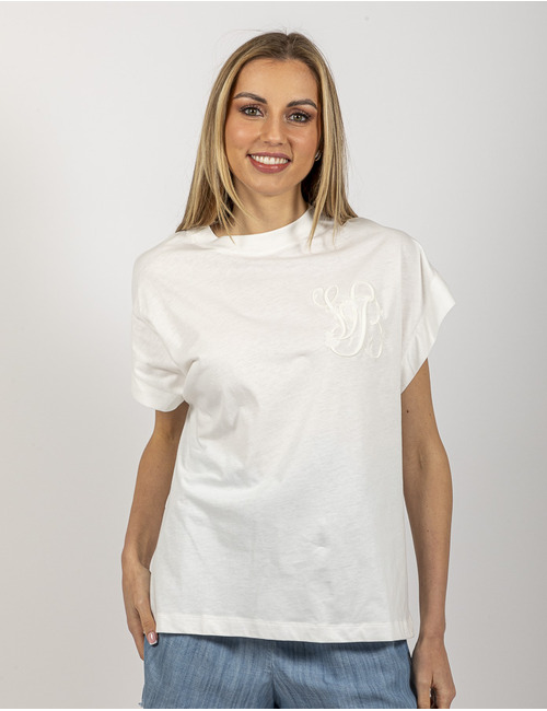 Vanessa Bruno t-shirt korte mouw ecru