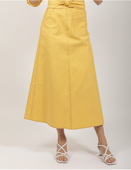 Nxi By Oni Onik lange rok fuschia
