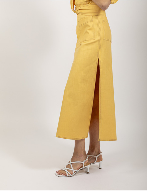 Nxi By Oni Onik lange rok fuschia