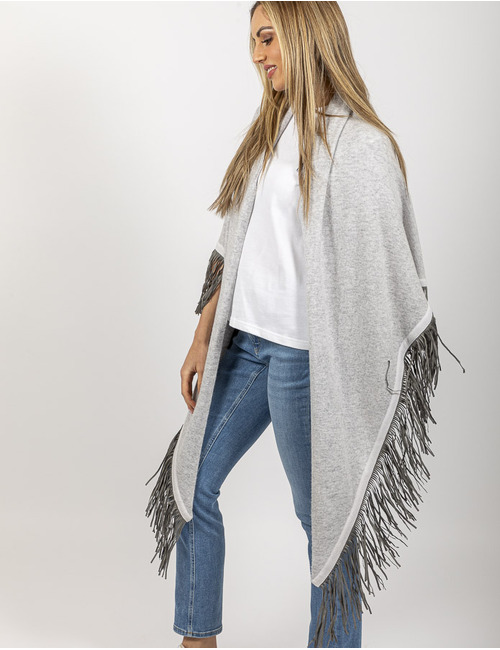 Herzen's poncho grijs