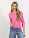 Lalotti lange mouw pull fuschia