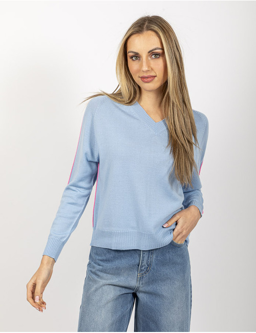Lalotti lange mouw pull blauw
