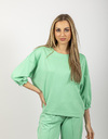 Aimee The Label lange mouw sweater groen