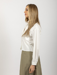 Aimee The Label lange mouw bloes wit
