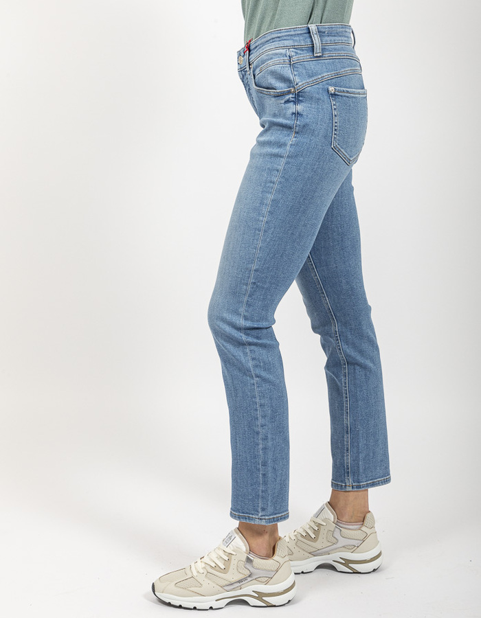Cambio regular fit jeans midden washing
