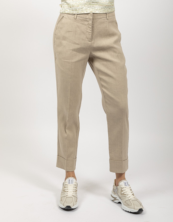 Cambio geklede broek taupe