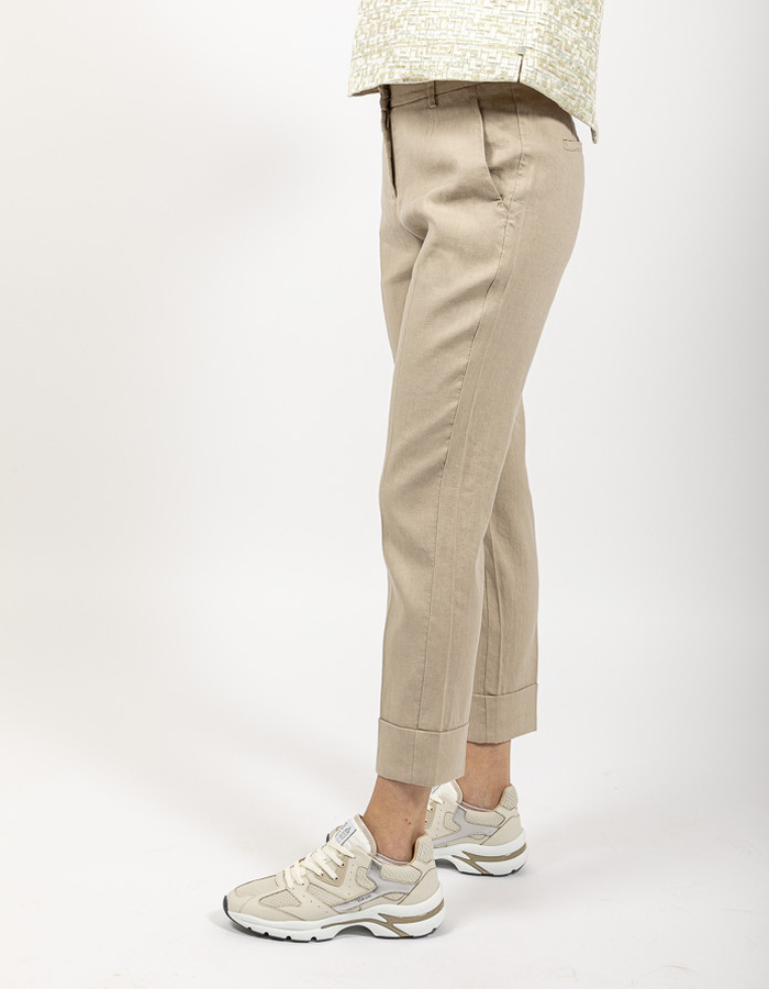 Cambio geklede broek taupe