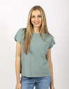 Gigue korte mouw pull groen