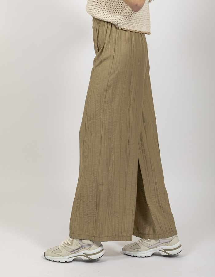 Rinascimento broek met elatische band kaki