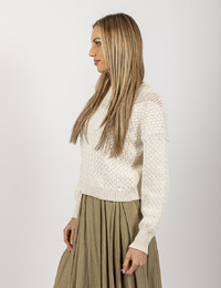 Rinascimento lange mouw pull ecru