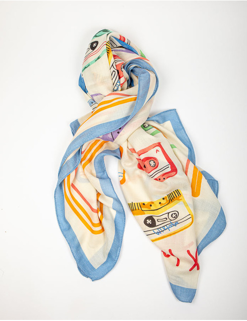 Herzen's sjaals multicolor