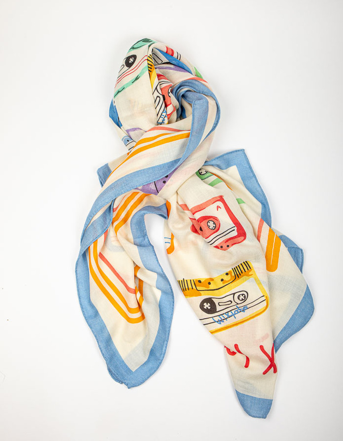 Herzen's sjaals multicolor