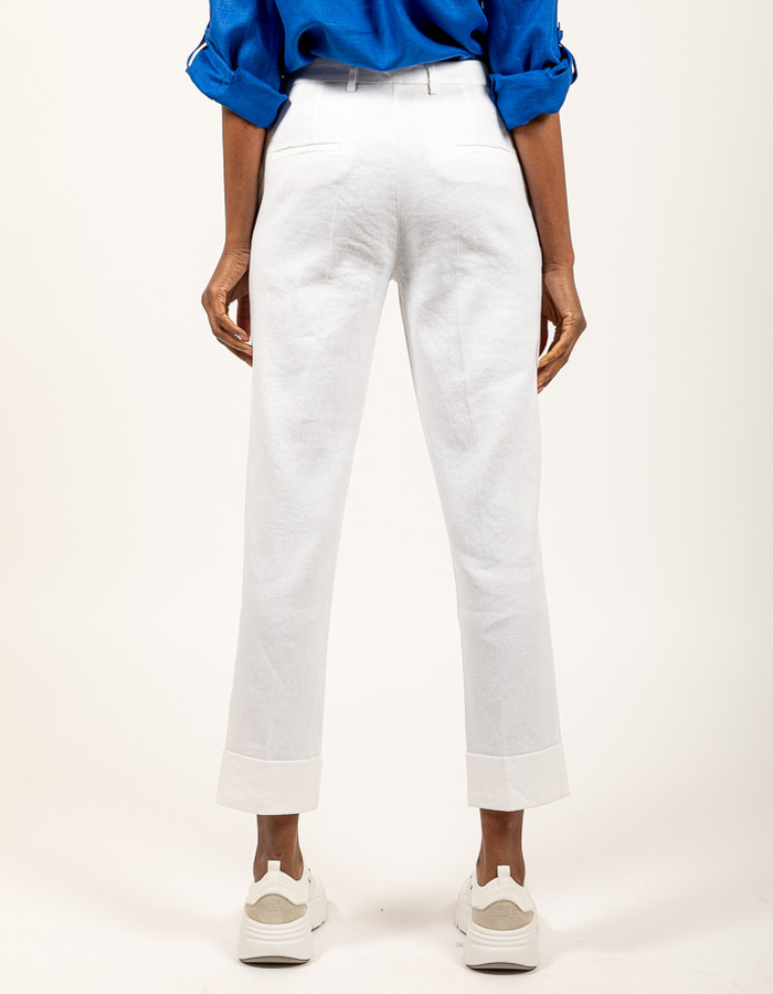 Cambio geklede broek wit