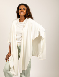 Gigue poncho ecru