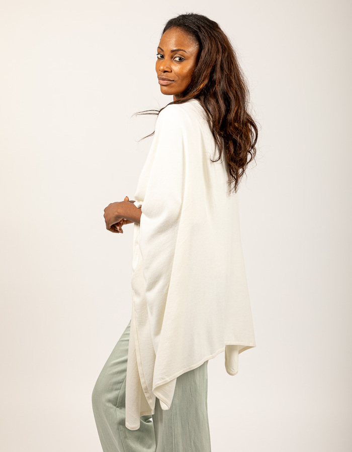 Gigue poncho ecru
