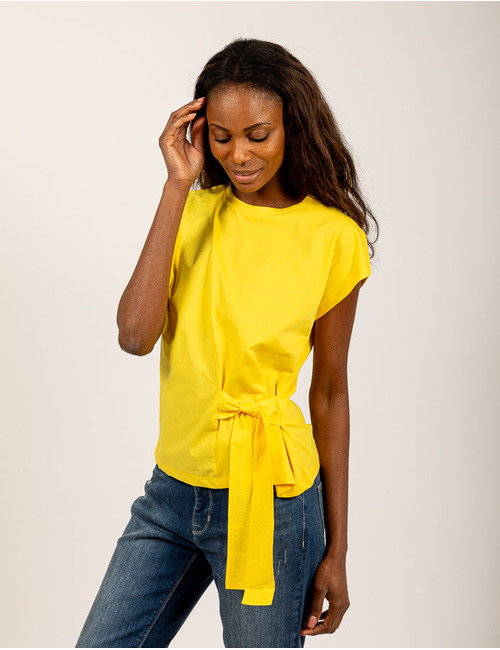 Xandres t-shirt korte mouw geel