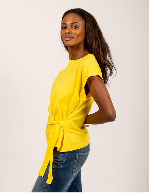 Xandres t-shirt korte mouw geel