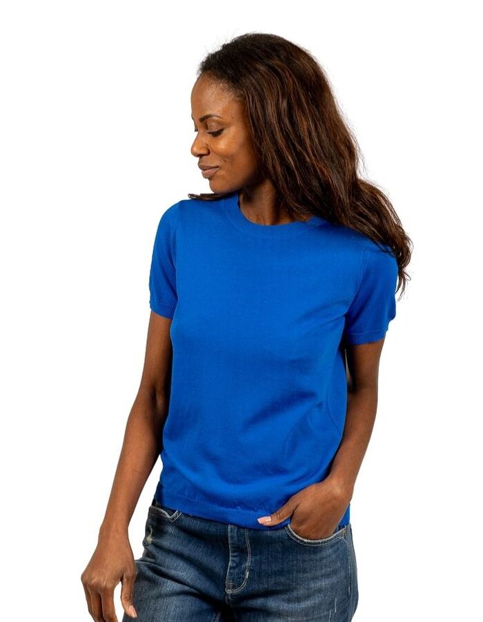 Due Amanti korte mouw pull blauw