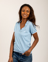 Due Amanti korte mouw polo blauw