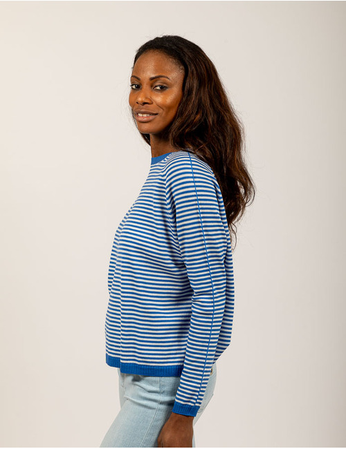 Lalotti lange mouw pull blauw