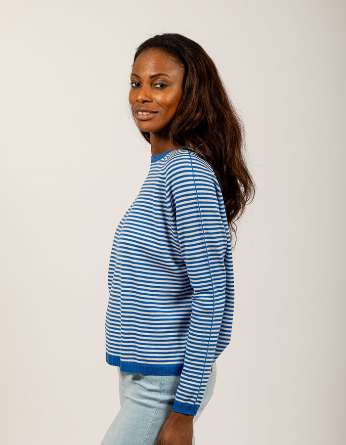 Lalotti lange mouw pull blauw